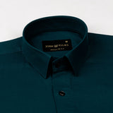Ophel Teal Plain Oxford Cotton Shirt - John Ellies