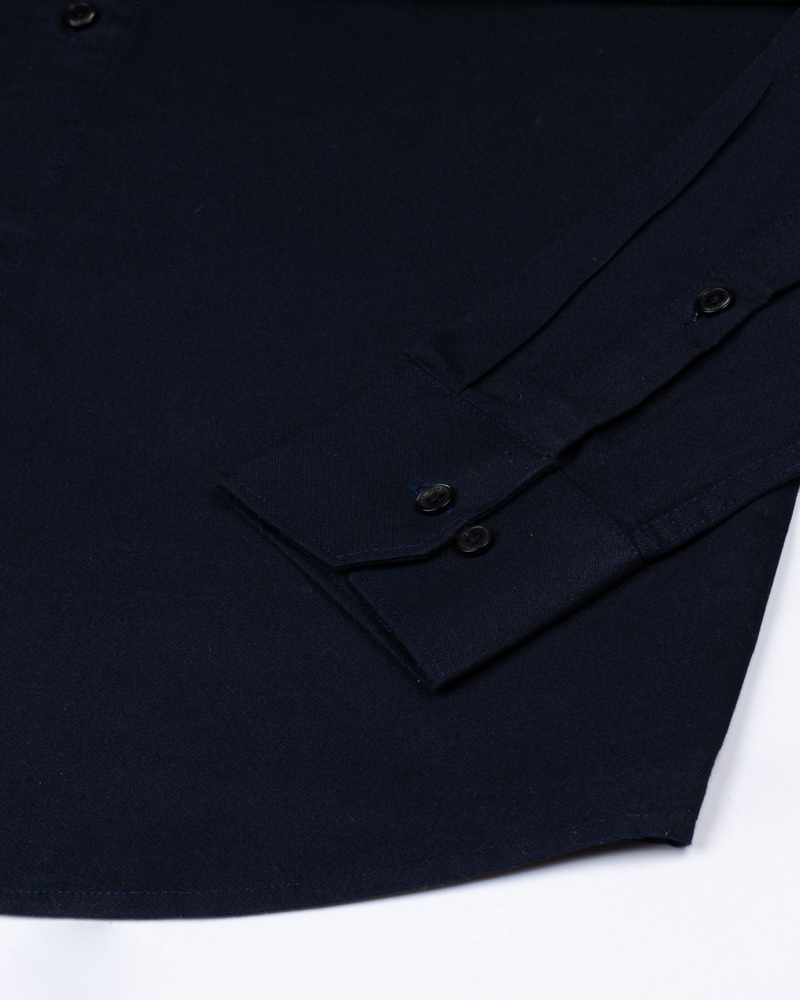 Ophel Navy Blue Plain Oxford Cotton Shirt - John Ellies