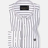 Edific Black Stripes Cotton Shirt - John Ellies