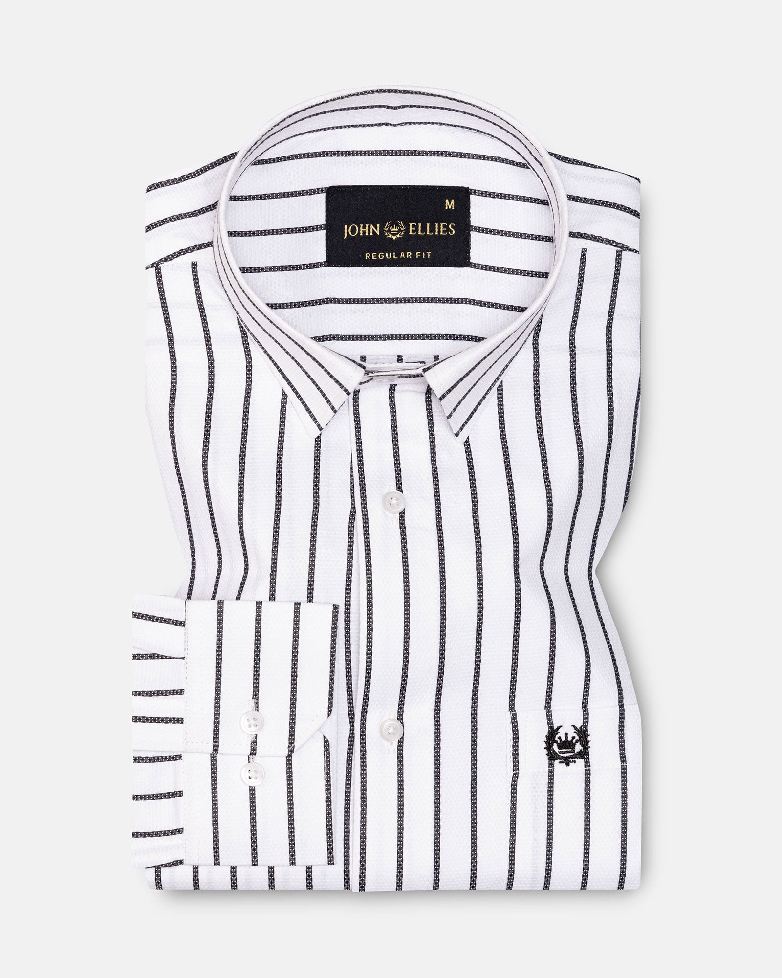 Edific Black Stripes Cotton Shirt - John Ellies