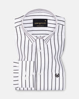 Edific Black Stripes Cotton Shirt