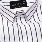 Edific Black Stripes Cotton Shirt - John Ellies
