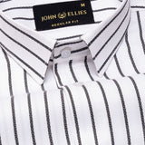 Edific Black Stripes Cotton Shirt - John Ellies