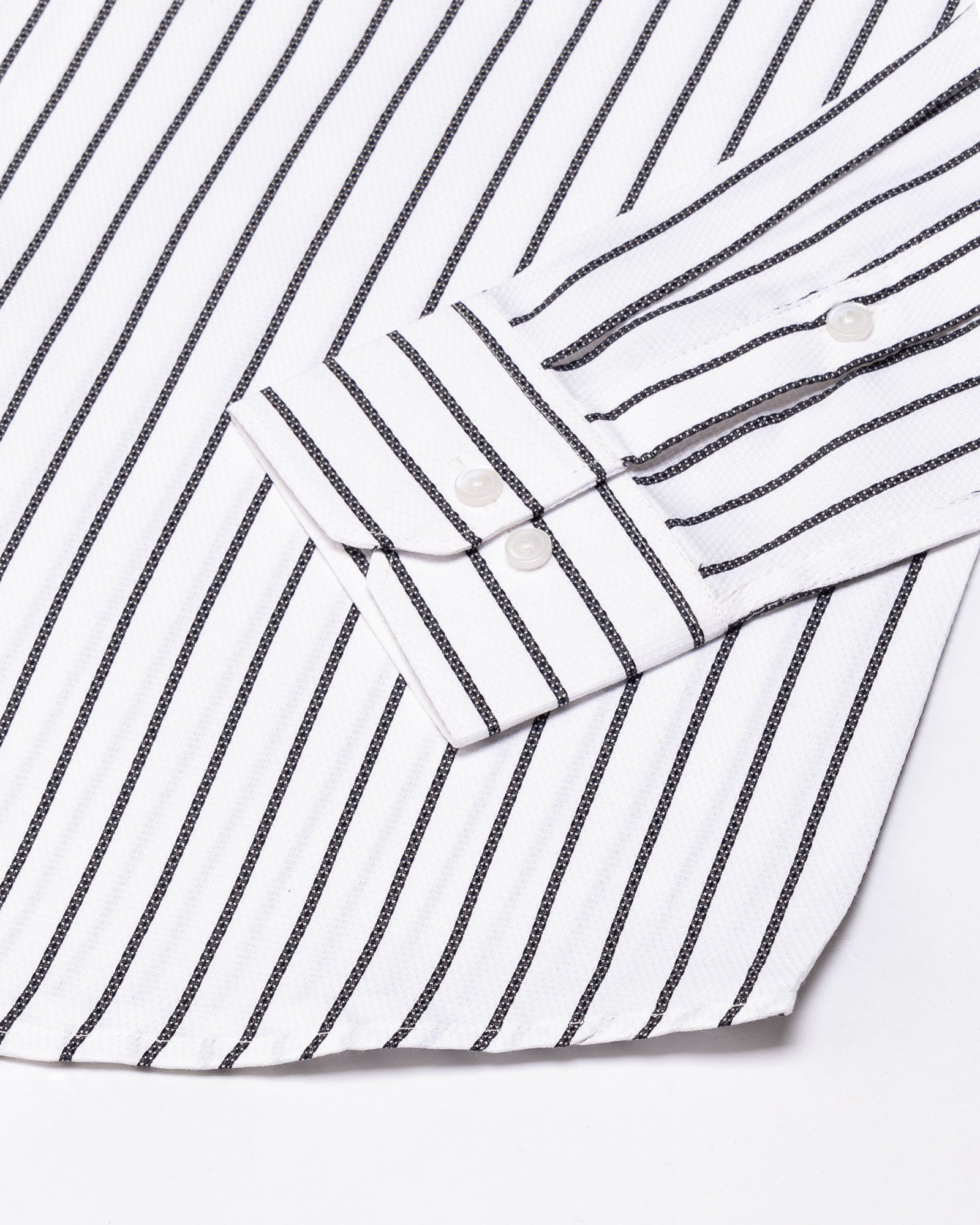 Edific Black Stripes Cotton Shirt - John Ellies
