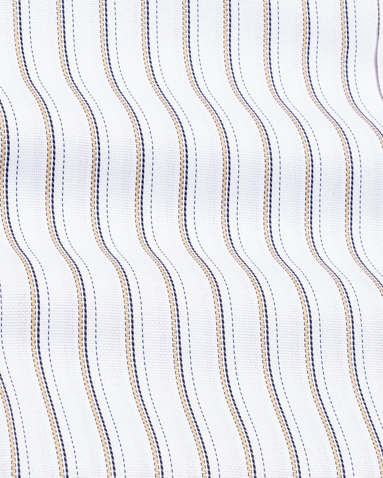 Edific Cream Stripes Cotton Shirt - John Ellies