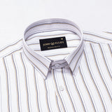 Edific Cream Stripes Cotton Shirt - John Ellies