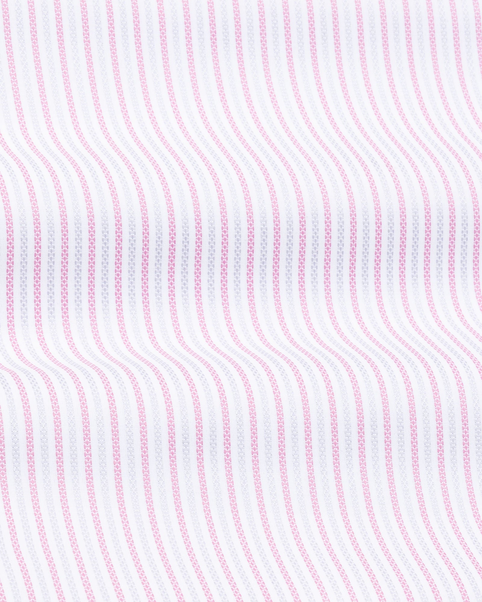 Edific Pink & Silver Stripes Cotton Shirt - John Ellies