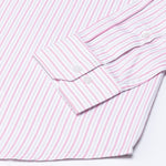 Edific Pink & Silver Stripes Cotton Shirt - John Ellies