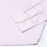 Edific Pink & Silver Stripes Cotton Shirt - John Ellies