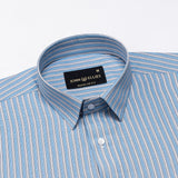 Edific Blue Stripes Cotton Shirt - John Ellies