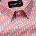 Edific Red Stripes Cotton Shirt - John Ellies