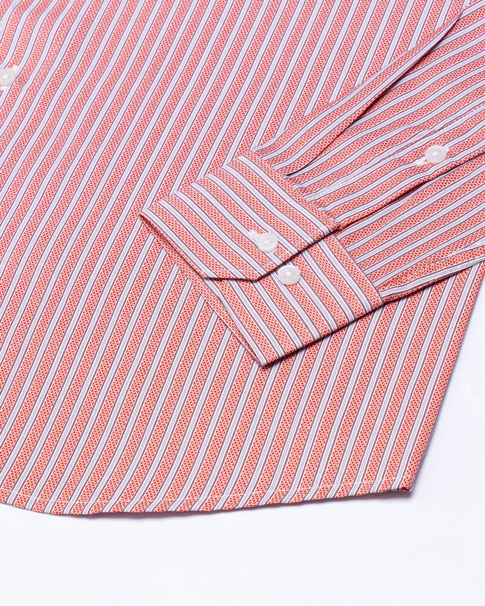 Edific Red Stripes Cotton Shirt - John Ellies