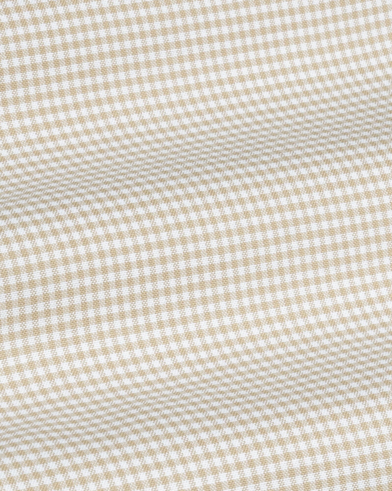 Hazel Beige Check Button Down Oxford Cotton Shirt - John Ellies