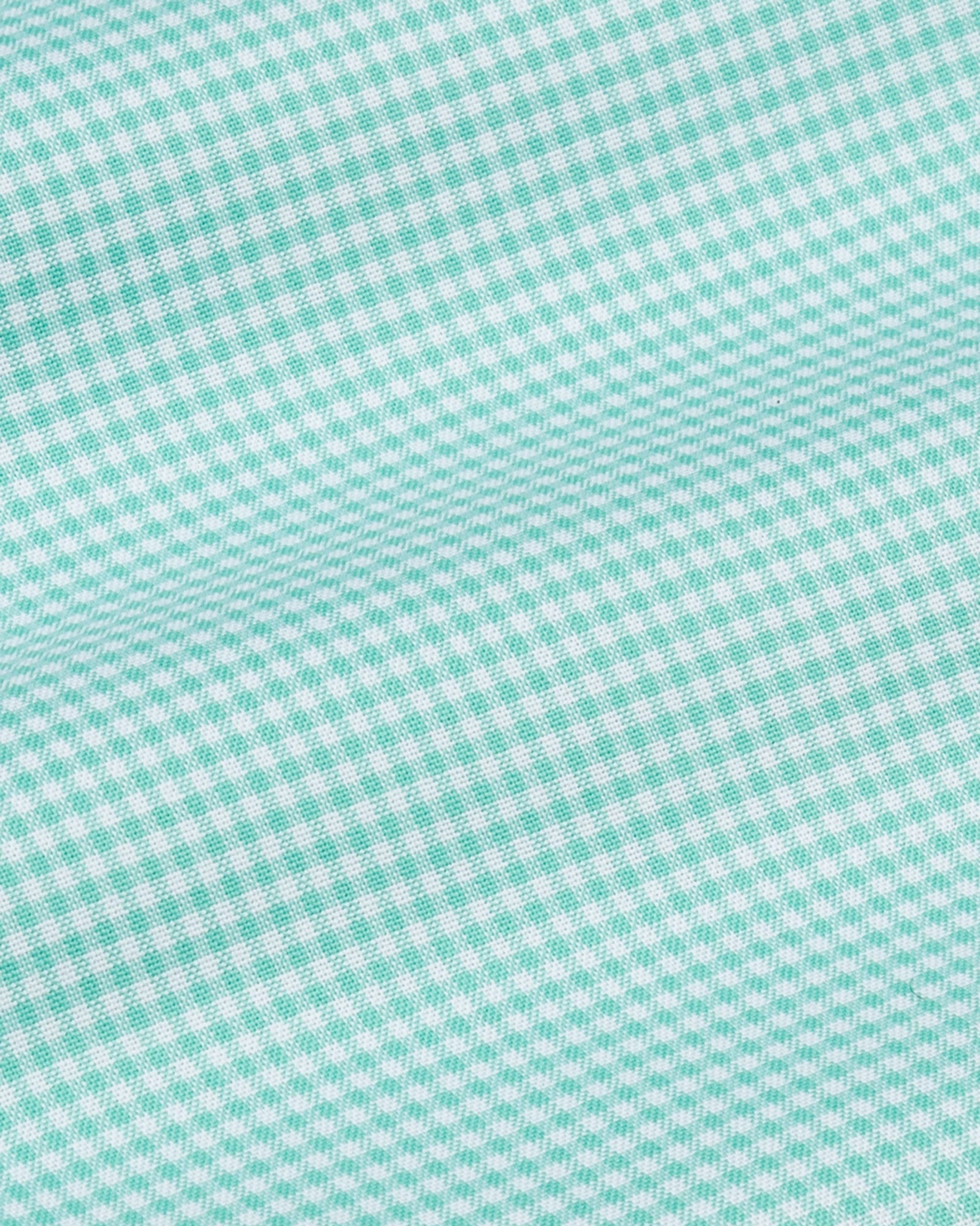Hazel Lime Check Button Down Oxford Cotton Shirt - John Ellies
