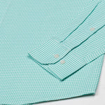 Hazel Lime Check Button Down Oxford Cotton Shirt - John Ellies