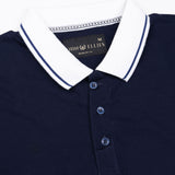 Pilar Imperial Navy Cotton Polo T-Shirt