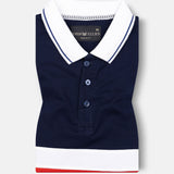 Pilar Imperial Navy Cotton Polo T-Shirt