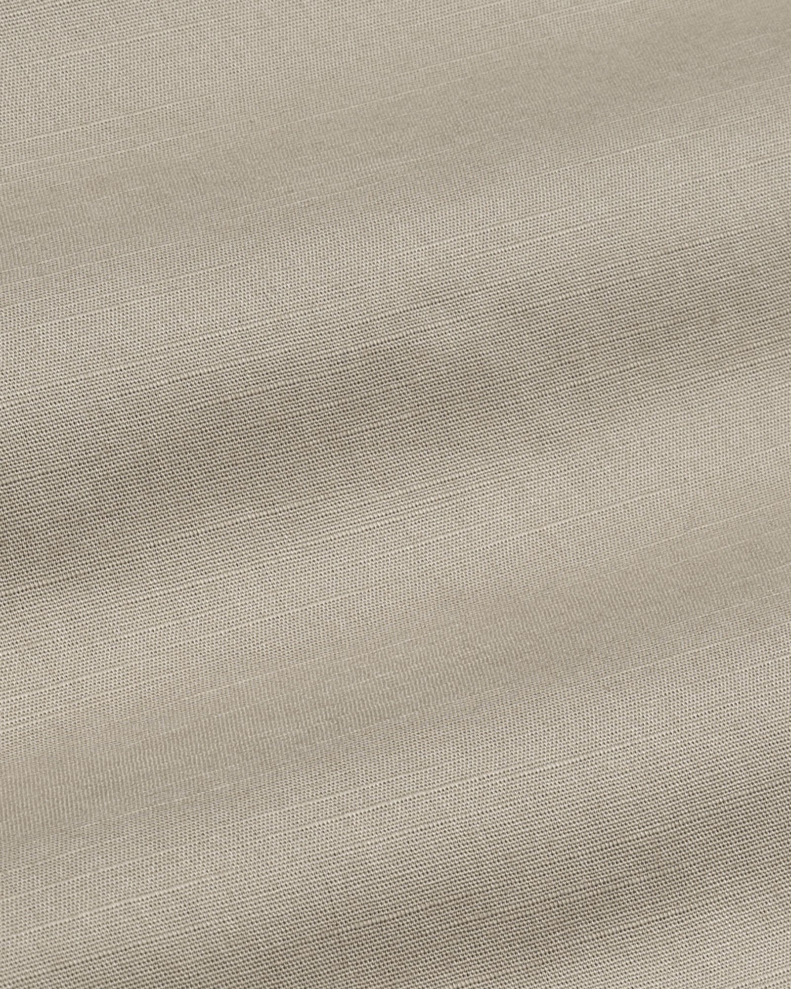 Amess Tan Plain Linen Shirt - John Ellies
