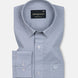 Amess Silver Plain Linen Shirt - John Ellies