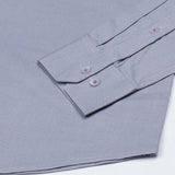 Amess Silver Plain Linen Shirt - John Ellies