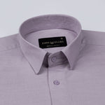 Amess Lavender Plain Linen Shirt - John Ellies