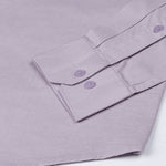 Amess Lavender Plain Linen Shirt - John Ellies