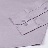 Amess Lavender Plain Linen Shirt - John Ellies