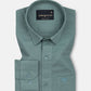 Amess Olive Plain Linen Shirt - John Ellies