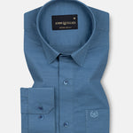 Amess Grey Plain Linen Shirt - John Ellies