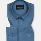 Amess Grey Plain Linen Shirt - John Ellies