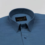 Amess Grey Plain Linen Shirt - John Ellies