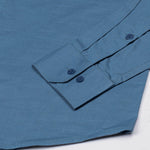 Amess Grey Plain Linen Shirt - John Ellies