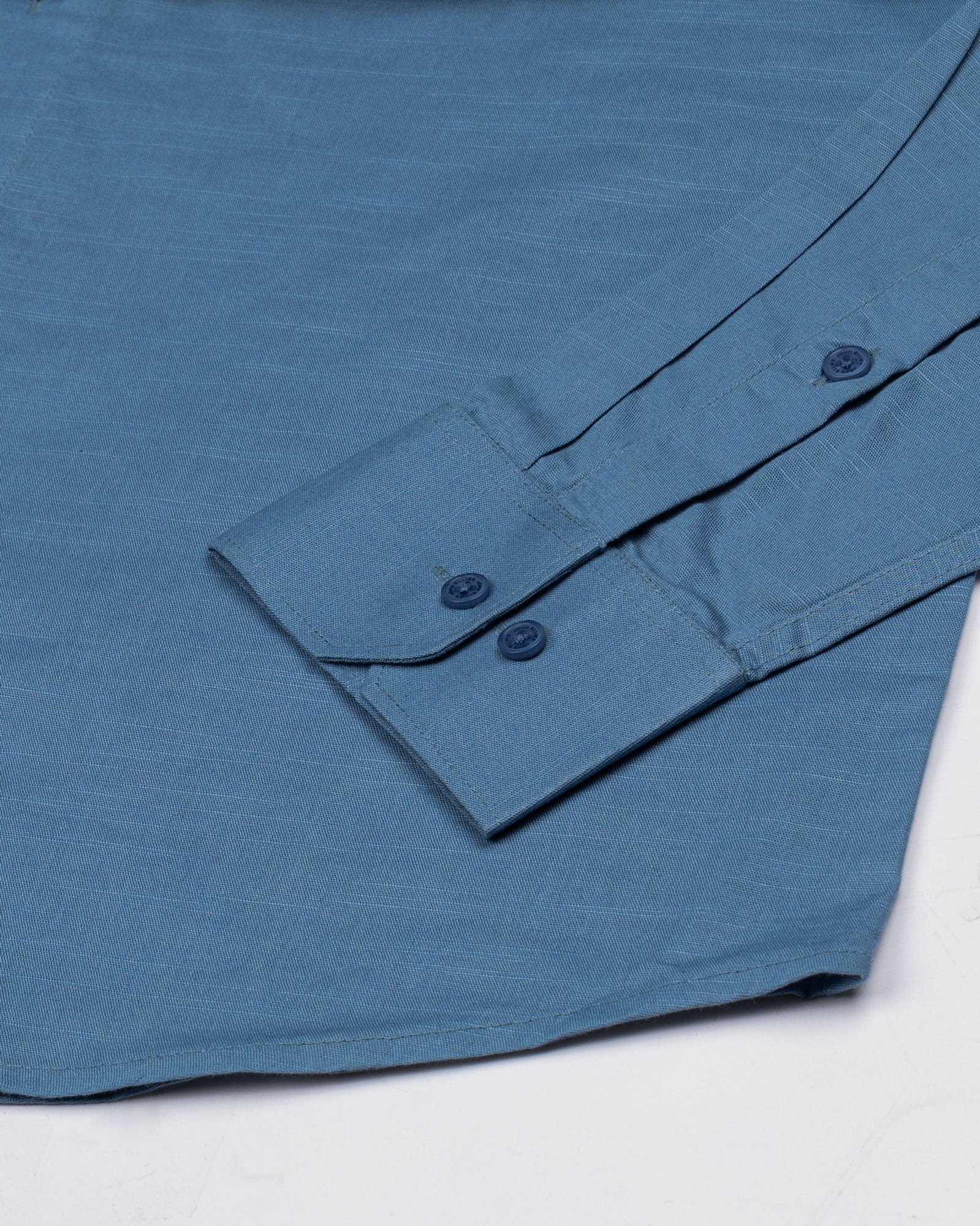 Amess Grey Plain Linen Shirt - John Ellies