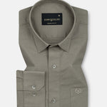 Amess Bronze Plain Linen Shirt - John Ellies