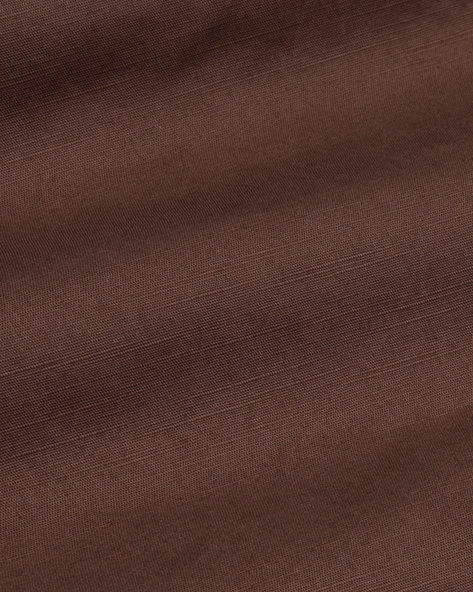 Amess Brown Plain Linen Shirt - John Ellies