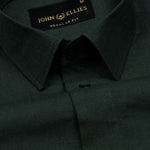 Amess Green Plain Linen Shirt - John Ellies