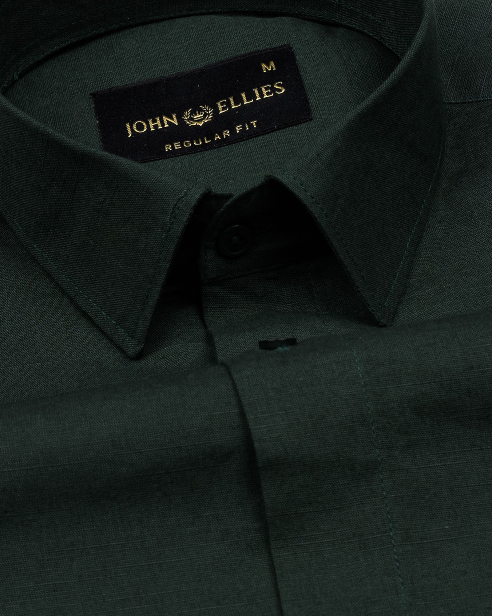 Amess Green Plain Linen Shirt - John Ellies