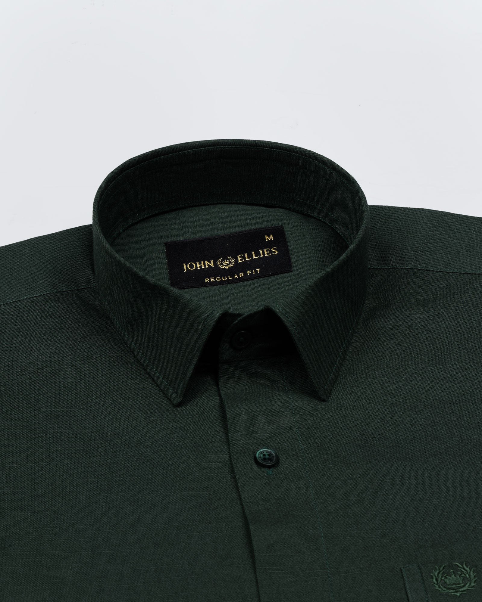 Amess Green Plain Linen Shirt - John Ellies