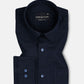 Amess Navy Blue Plain Linen Shirt - John Ellies