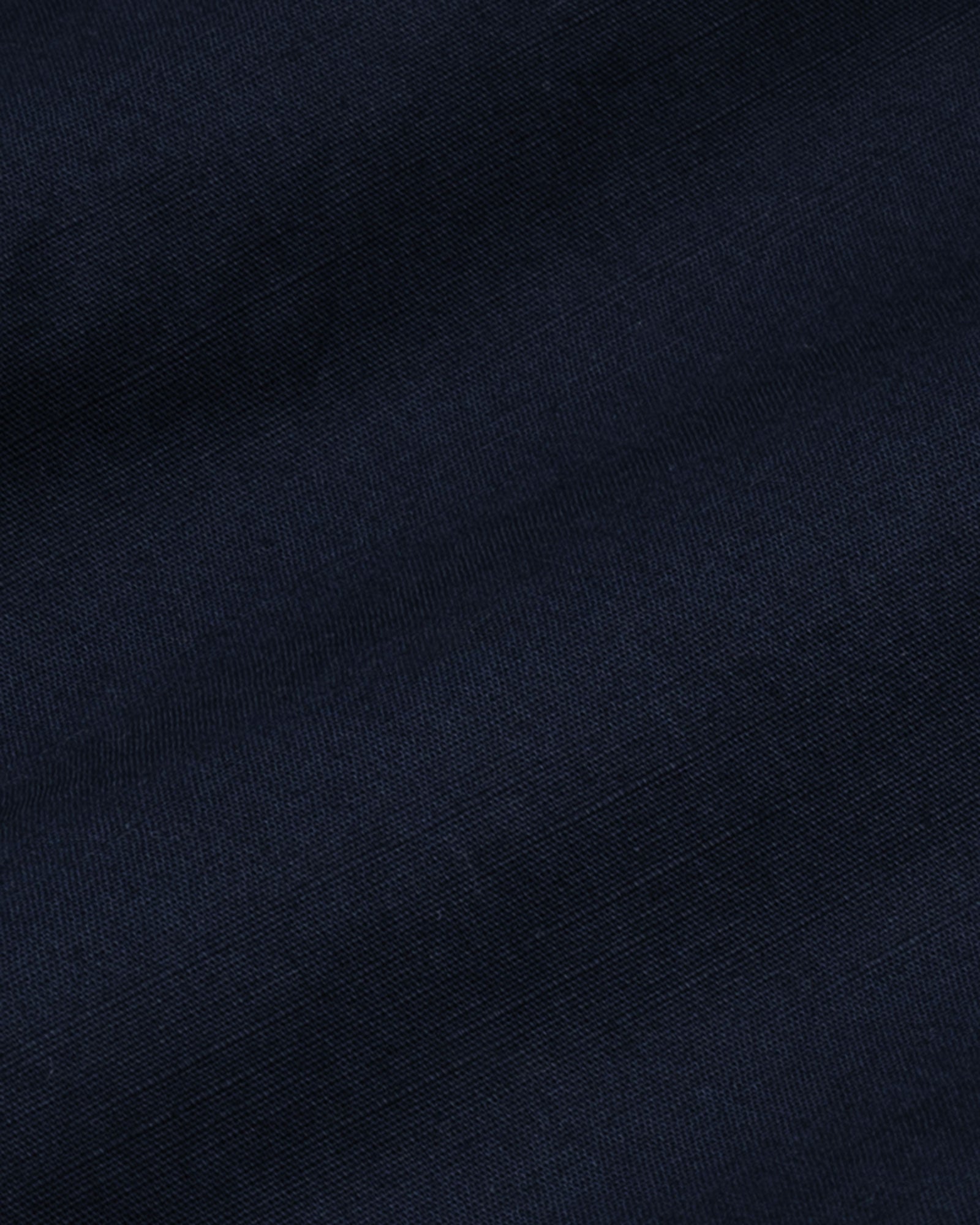 Amess Navy Blue Plain Linen Shirt - John Ellies