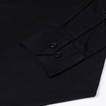 Amess Black Plain Linen Shirt - John Ellies