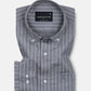 Orter Grey Stripes Button Down Premium Cotton Shirt - John Ellies