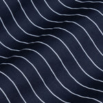 Orter Navy Blue Stripes Button Down Premium Cotton Shirt - John Ellies