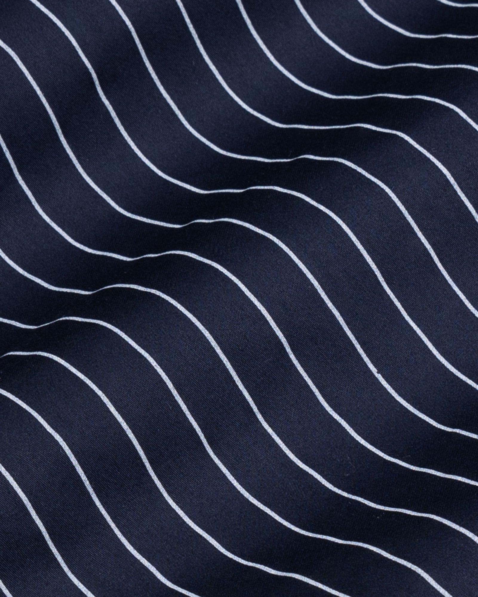 Orter Navy Blue Stripes Button Down Premium Cotton Shirt - John Ellies