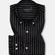 Orter Black Stripes Button Down Premium Cotton Shirt - John Ellies