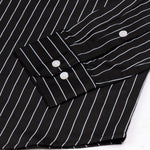 Orter Black Stripes Button Down Premium Cotton Shirt - John Ellies