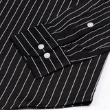 Orter Black Stripes Button Down Premium Cotton Shirt - John Ellies