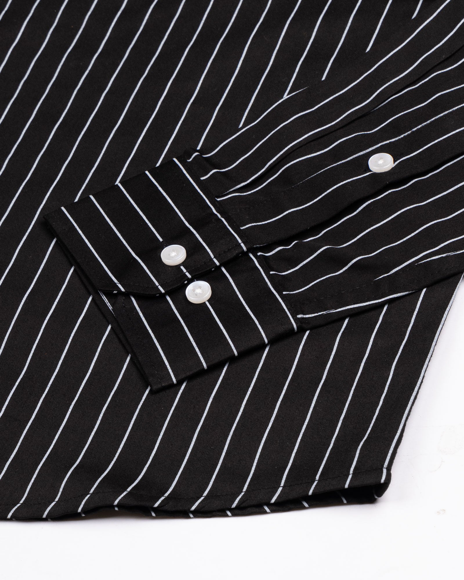 Orter Black Stripes Button Down Premium Cotton Shirt - John Ellies
