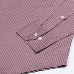 Orter Pink Pin Stripes Button Down Premium Cotton Shirt - John Ellies