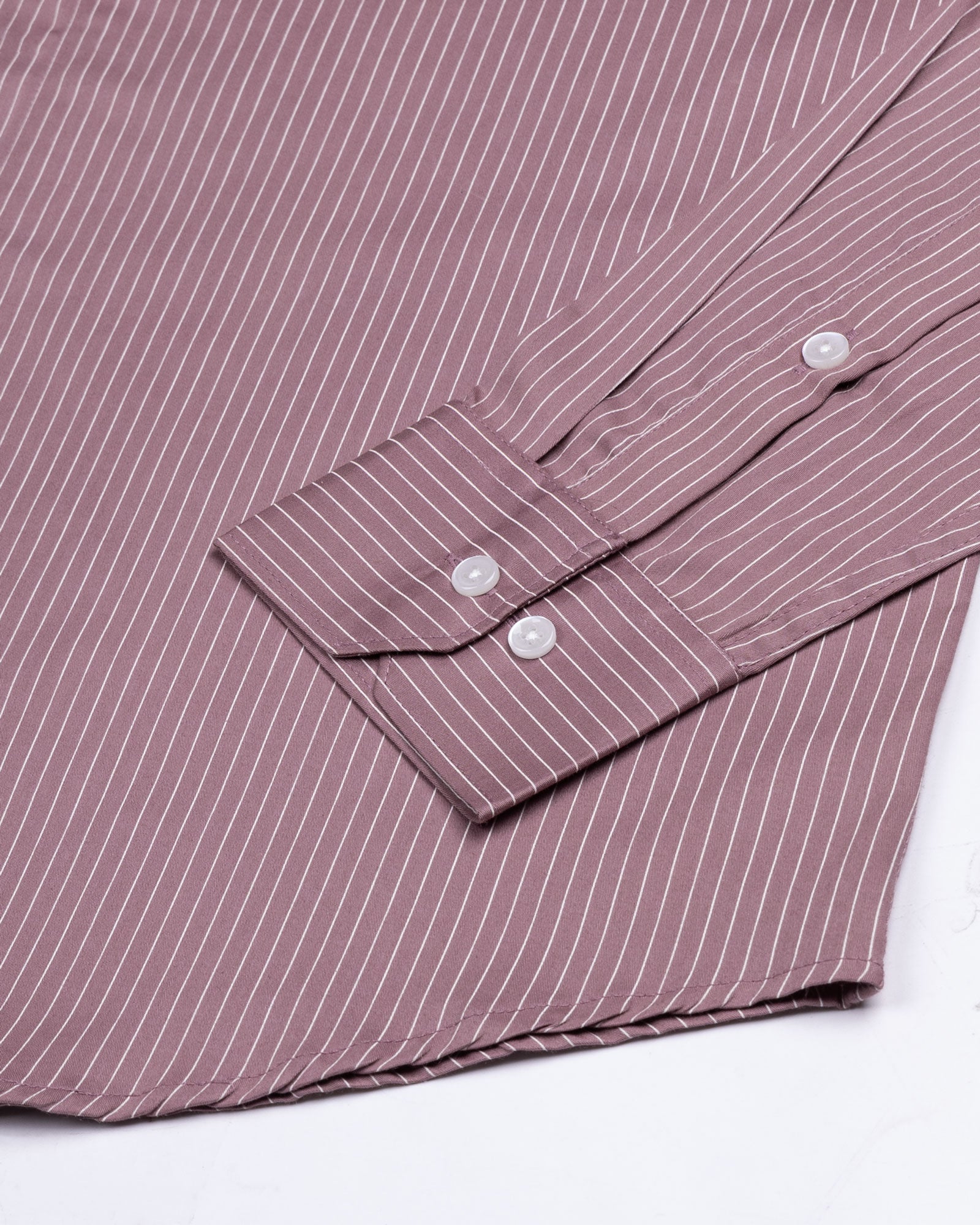 Orter Pink Pin Stripes Button Down Premium Cotton Shirt - John Ellies
